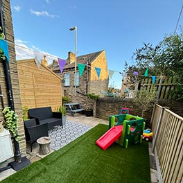 Outdoor play at Little Wildflowers Childminding in Brighouse